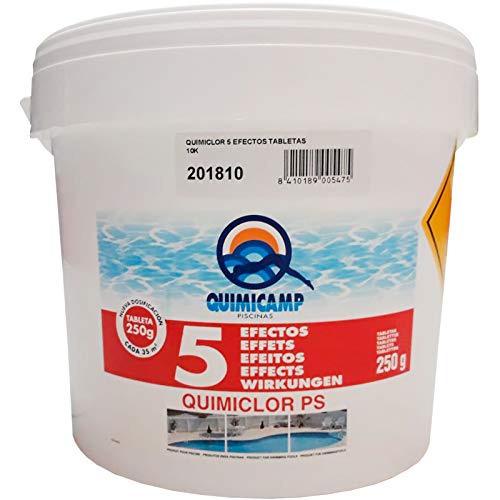 QUIMICAMP - Cloro Ps 5Ef.Tableta 200G+2K+D Quimicamp 10 Kg Cover