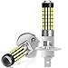 KaTur 2pcs 900 Lumens H1 Base Super Bright 3014 78SMD Lens LED Bulbs Car Driving Daytime Running Lights Xenon White 6000K DC 12V-24V