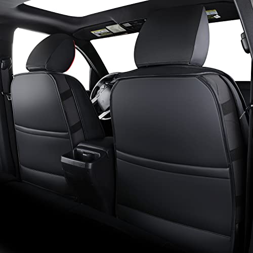 Image of LUCKYMAN CLUB Front-only Seat Covers for 2024-2025 Tacoma with Faux Leather (Front only, Red)