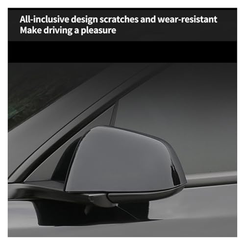 Remplacement du rétroviseur extérieur Tesla coque noire mate cache pour Model 3 - 3