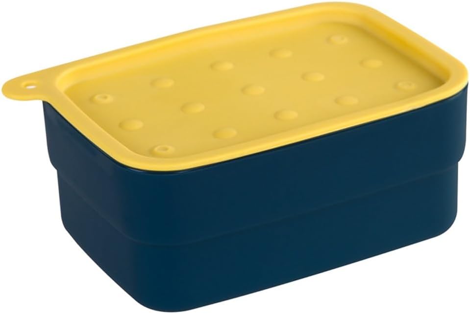 Generic Bathroom Soap Holder Wall Soap Box with Lid Bathroom Soap Dish Boxes for Soap(C)
