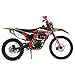 X-PRO 250 Dirt Bike Pit Bike Gas Dirt Bikes Adult Dirt Pitbike 250 Gas Dirt Pit Bike,Red