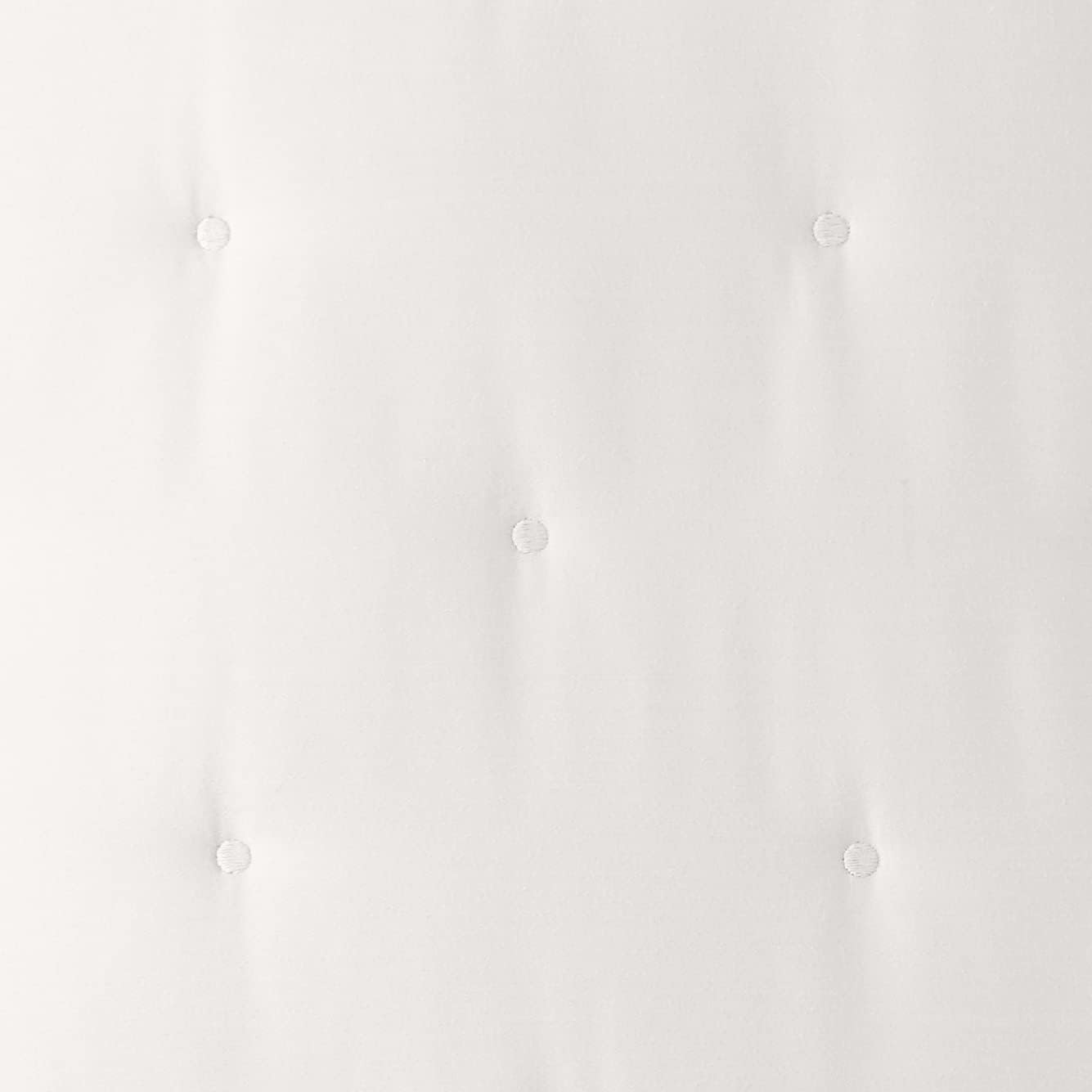 Amazon Aware Recycled Polyester and Cotton Blend Quilted Sham, Large Euro, Ivory, 32" x 32"