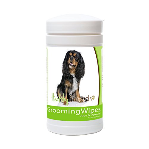 Healthy Breeds Cavalier King Charles Spaniel Grooming Wipes 70 Count