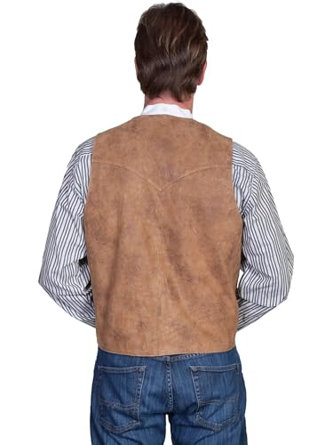 Image of Scully Men's Lamb Leather Western Vest Maple 46 R