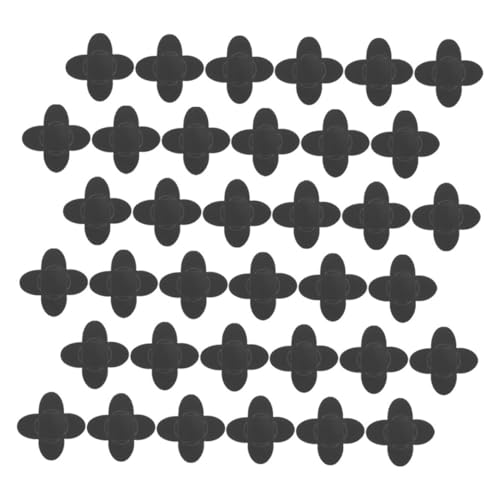 Uonlytech 50 Cápsulas de Papel para Trufas Negras Separadores Plegables para Chocolates Envoltorios para Bombones Ideales para San Valentín Cumpleaños y Celebraciones Románticas