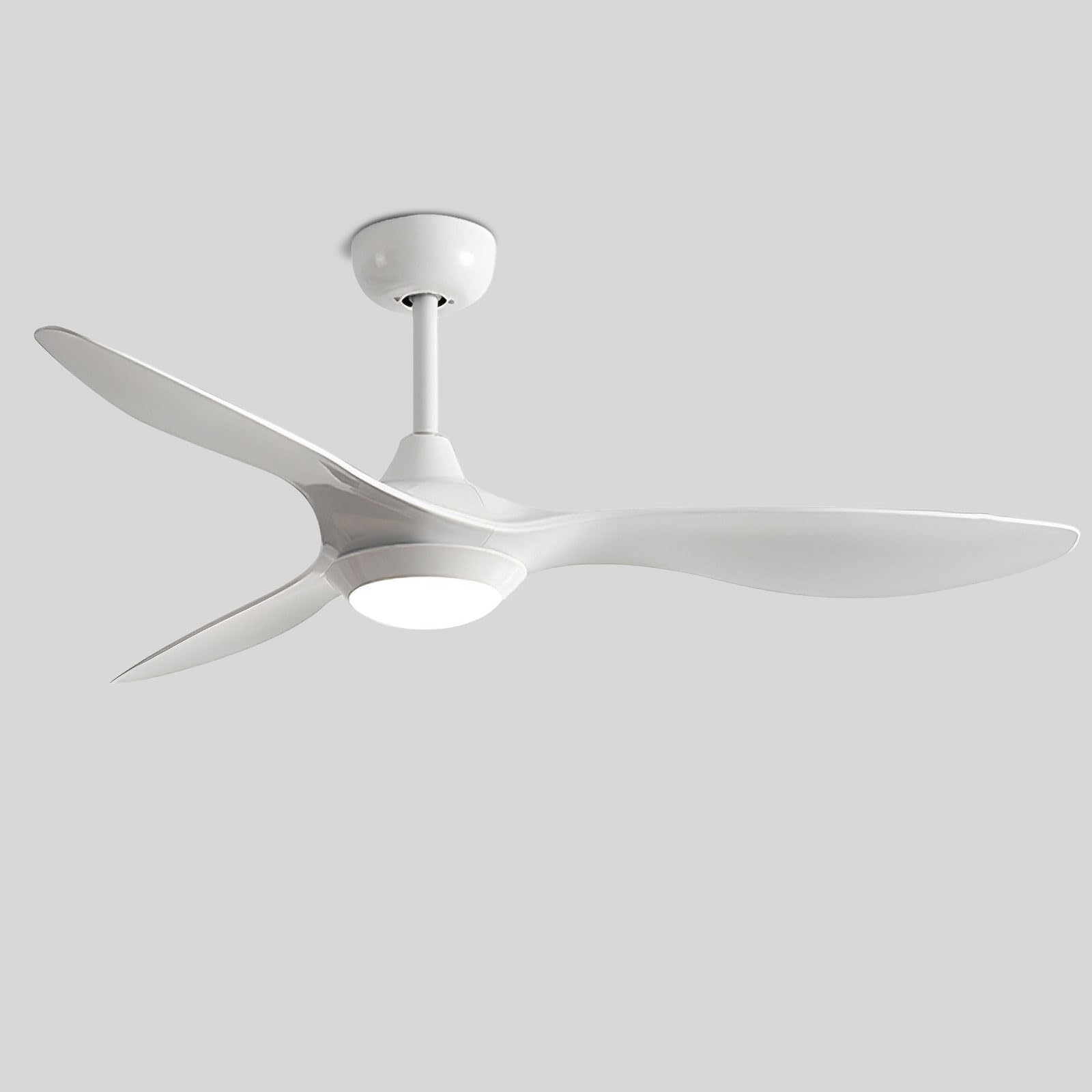SXDMOUBK Modern 52in Ceiling Fan With Light Remote 6 Speeds Fans Indoor Quiet Lights For Bedroom Lounge Room Living 3 ABS Blades, Reversible DC Motor