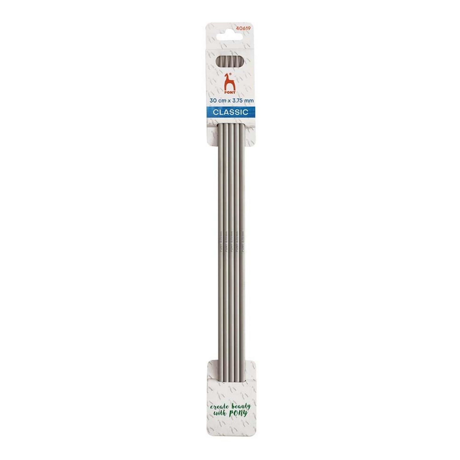 Pony Classic Aluminium Double Pointed Needles 30cm 3.75mm - 1 Piece