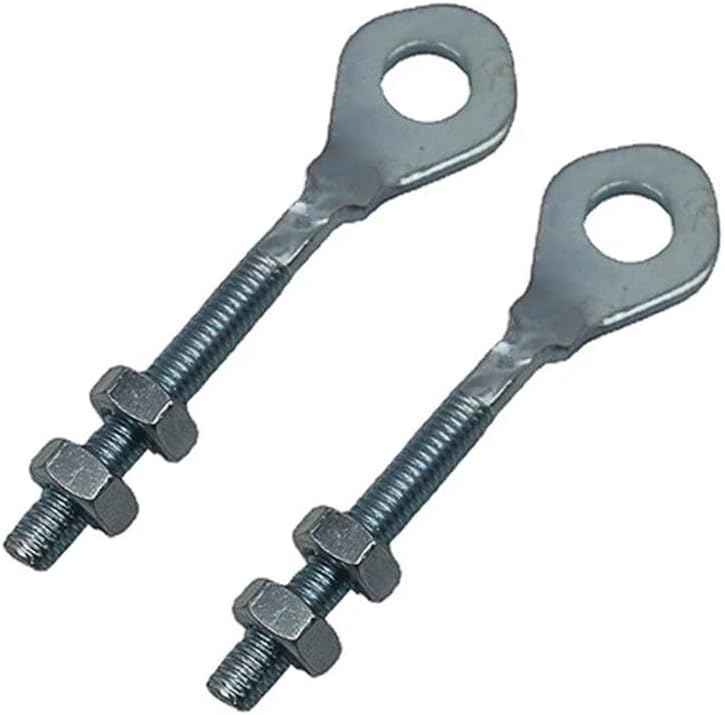 2PCS 0.4" Chain Adjuster Tensioner Axle Adjusters Pull Tight Screw for 50cc 70cc 90cc 110cc 125cc ATV Quad