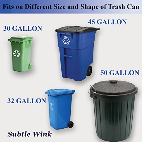 Subtle Wink DI_1LCK Trash Can Lock-Garbage Can Lock-Lid Lock Animal Proof Trash Bin Lock-Heavy Duty Adjustable Strong Strap- Universal Garbage Can Lid Lock For Outdoor Bins thumb #2