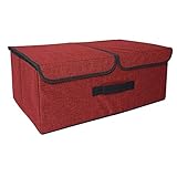 Design: Durch das ergonomische Design können Sie die Kiste als eine große Aufbewahrungsbox verwenden oder sie durch eine abtrennbare Wand in zwei kleinere Boxen verwandeln. Sie lässt sich wunderbar zusammenfalten und kann bei Nichtbeanspruchung platzsparend verstaut werden. Die Maße der Box sind 51 x 30 x 20 cm (L x B x H)