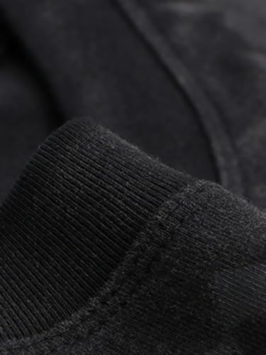 Streetwear Shirts Letter Black Heavy Street Oversized Unisex Cotton Tee Tops4