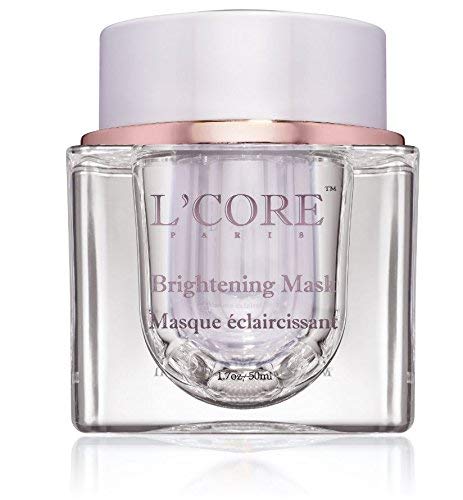 L'Core Paris Multi Use Brightening Face Skin Mask - Organic Moisturizing Face Cream for Control and Adjust Discoloration and Conceal Pigmentation and Stretch Marks, Hydrating and Recovery - 1.8oz/50ml