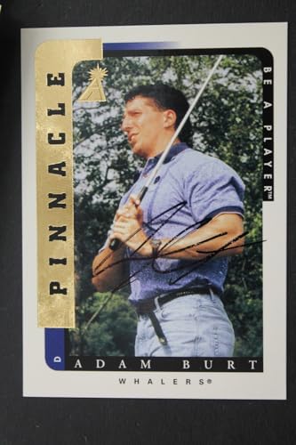 Adam Burt Hartford Whalers Autographed Signed 1997 Pinnacle #117 Hockey Card