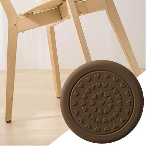 Image of MaruHub 8Pcs Non Slip Furniture Pads for Hardwood Floors - Furniture Leg Protectors for Chair, Table, Sofa - Self Adhesive Silicone Pads to Prevent Floor Scratches & Reduce Noise (3cm) Round