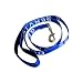 ALBCORP Padded Service Dog Leash - with Neoprene Handle - and Reflective Silk-Screen Print, for use on Harnesses,Vests, Collars 4 Foot Blue