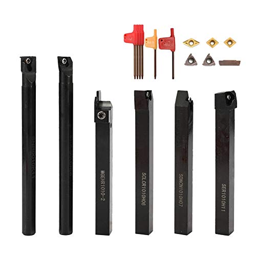 Herramientas torneado madera carburo paquete 6 piezas miniatura 1