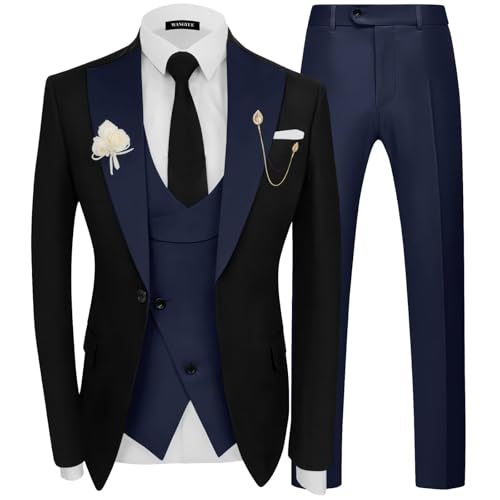 Wangyue Men's Slim Fit Tuxedo Suit Set 2026