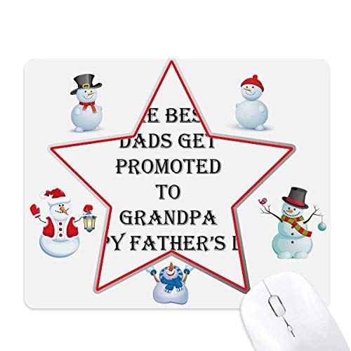 Tapis de souris grand-père papa pour le bureau à la maison motif étoile festive