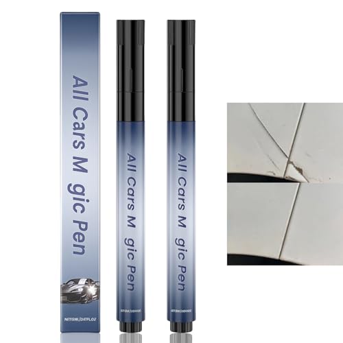2Pcs All Cars Ma/gic Pen for Car Scratches,Car Scratch Repair Pen ,Ma/gic Car Scratch Removal Pen,Car Touch Up Paint Pen,Ma/gic Pen Car Scratch Remover,Car Scratch Repair Kit,Paint Scratch Remover Pen