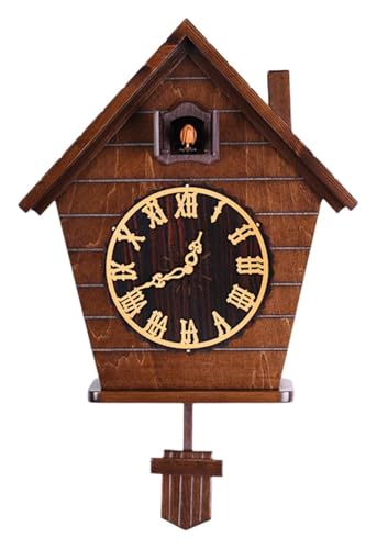 DARZYS Cuckoo Clock, Cuckoo Wall Clock, Wall Clock, Solid Wood Wall Clock Bird Clock Home Decor Digital Wall Clock