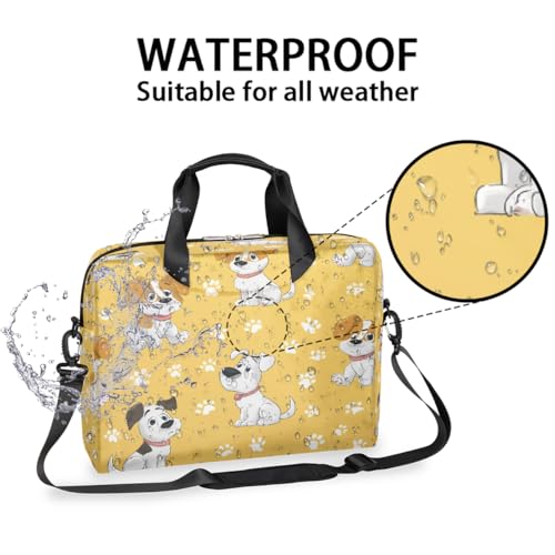 Maletín para portátil 15.6–16 pulgadas con estampado de perros miniatura 3