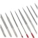 jojofuny 10pcs Diamond Needle File Shaping Hardened Steel Shafts Industrial Diamonds Comfortable Grip for Marble Bone