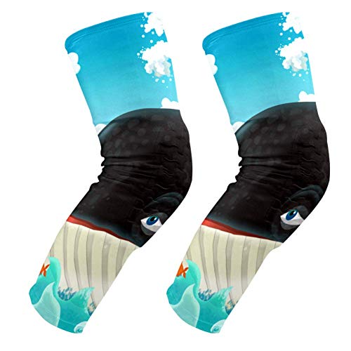 Genouillères rembourrées motif baleine pour homme et femme