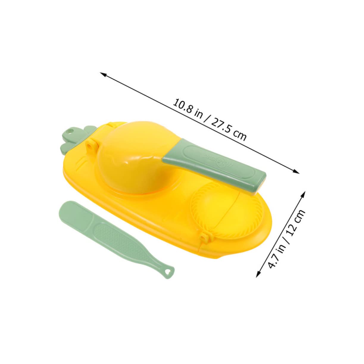 SHOWERORO Dumpling Maker Machine Double Head Dumpling Skin Presser Easy to Use Clean for Home Restaurant