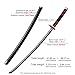 Zisu Anime FireGod Tanjiro Sword, About 41 inches, Hashira Pillars & Protagonist Sword, Anime Original Texture (Silver-FireGod)