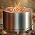 HGD 27.5" Smokeless Firepit with Stand & Grill Rack, Large Stainless Steel Wood Burning Fire Pit for Friends & Family Gatherings, Secondary Combustion Outdoor Patio Stove for Garden BBQ & Bonfire