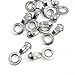 Heavy Duty Stainless Steel Loop Connectors for #10 Ball Chain - 10-Pack Industrial Hardware