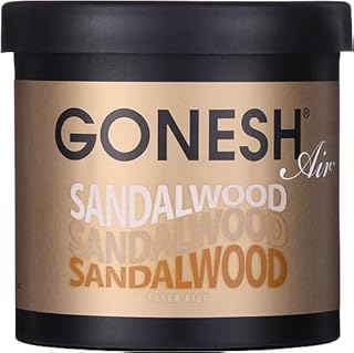 ガーネッシュ 芳香剤 フレグランスジェル ジェルエアフレッシュナー GEL AIR FRESHENER ホワイトムスク ココナッツ サンダルウッド No.8 No.4 白檀 香り 車 カーフレグランス 100g (SANDALWOOD)