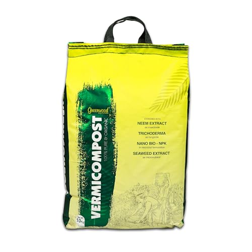 Greenwood 100% Pure Vermicompost 10 Kg for Kitchen Garden & Raise...