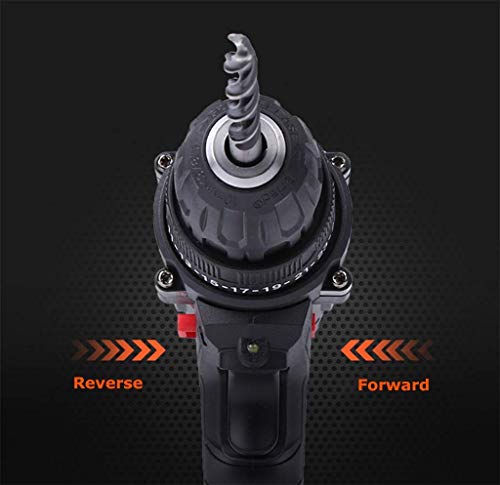 Akku-Bohrschrauber, tragbares 48VF-Schraubendreher-Set, 18 Drehmomenteinstellungen mit Beleuchtung, 2 Lithium-Batterien und 1 Ladegerät, 800 U/min, mit Werkzeugkasten – Bild 5