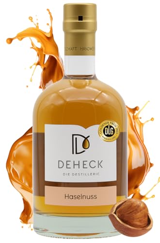 Deheck Haselnuss Likör I Fein nussiger Geschmack I Nuss Likör 20% Vol. 0,5l