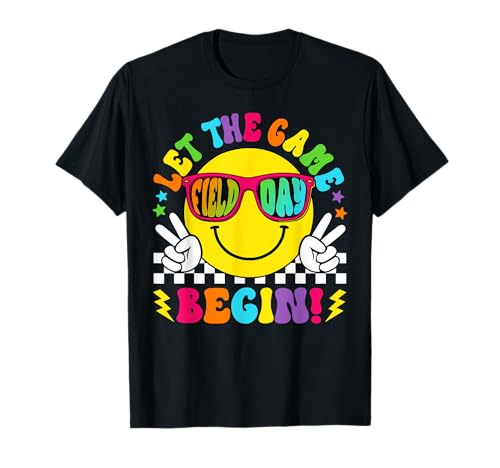 Field Day 2025 Colorful Let The Games Begin Field Trip T-Shirt