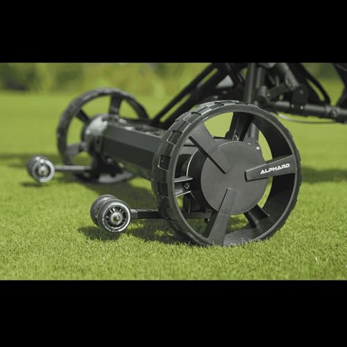 Alphard Golf Electric Caddy Bundle: Club Booster V2Pro + Omni Cart - Complete Remote-Controlled Electric Caddy Bundle - 6-Axis Gyroscope, Downhill Speed Control, Parking Brake, Wheelie Bars (Pro)