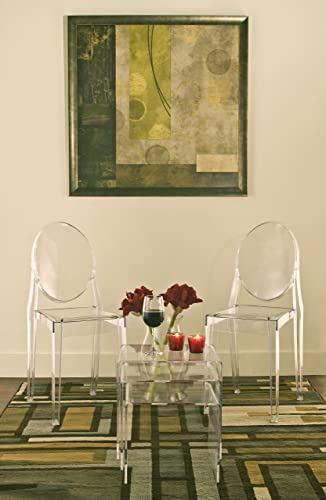 Baxton Studio Acrylic Nesting Tables, Clear #TOP1
