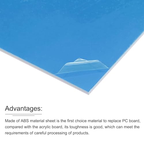 Image of MECCANIXITY ABS Engraving Double Color Sheet 7x11inch Sky Blue /White for Badge, Sign, DIY Carving Pack of 12