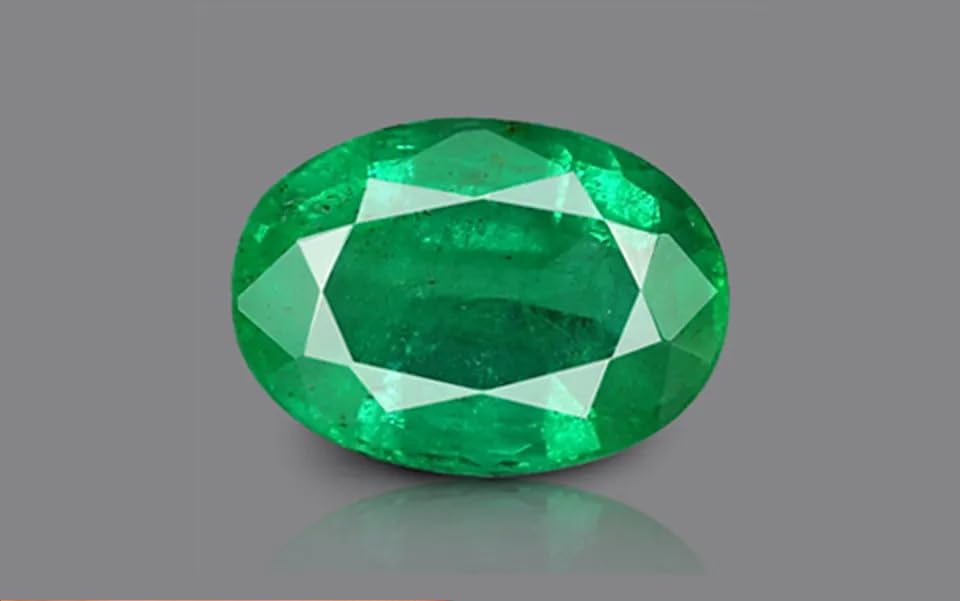 Esmeralda verde de 8.25 ratti gema ovalada panna natural sin tratamiento térmico 2