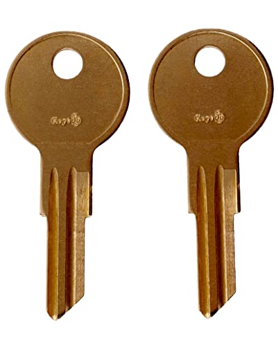 Husky Lock Key, 2 Husky T03 Keys (T03), Brass, New and Replaceable Keys, 2 TO3 Keys (TO3), Fits Husky Toolbox Tool chest (T03)