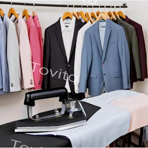 Image of 4.5 kg Heavy Weight Stainless Steel Laundry Electric Dry Iron Press Box 750 Watts for Drycleaners, Laundry, Hotels, Industrial, Tailors Shop and Textile | Black. For industrial Use Only