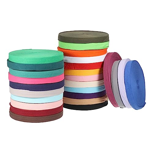 Miniatura 5 de Patikil Algodón Sarga Cinta 20mm 3 4 9m 10 Yardas Algodón Cinta Bies Encuadernación Cinta Espiga Correas Adorno Para Coser Regalo Envoltura Artesanía Bricolaje Rojo