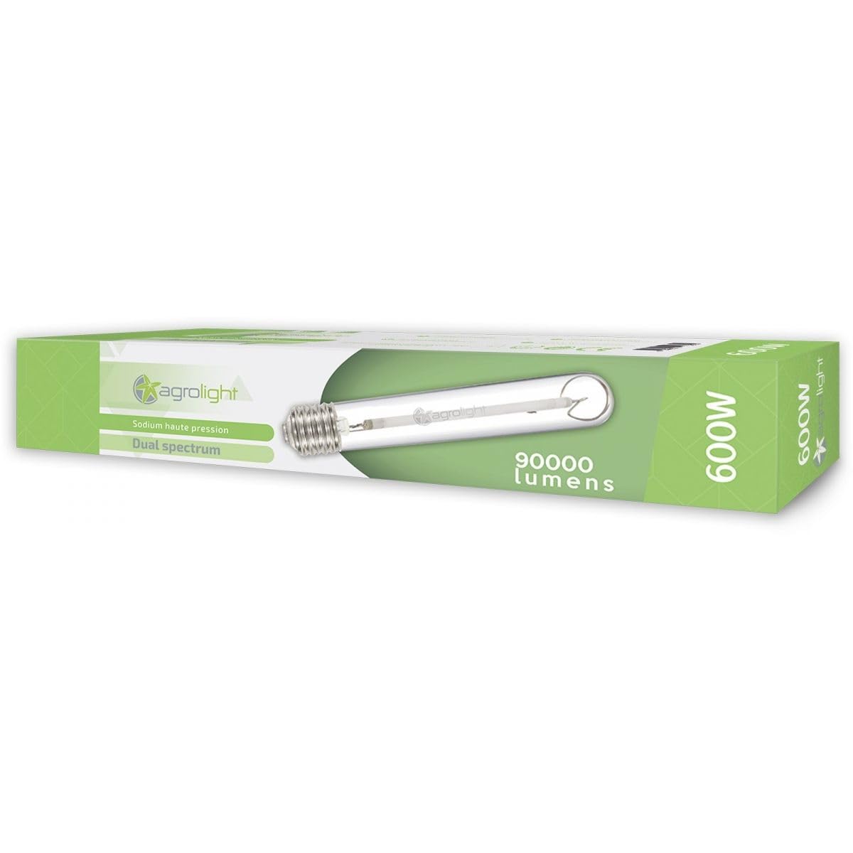AGROLIGHT Lampe HPS 600W Double Spectre Haute Pression Sodium 90000 Lumens Croissance et Floraison