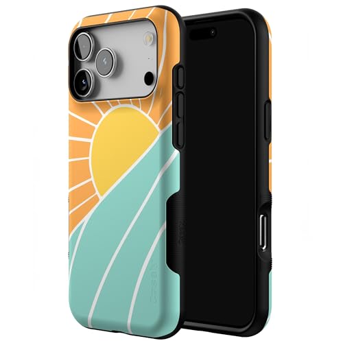 Coque iPhone 17 Pro Max Casely vagues et soleil design de protection compatible MagSafe - 2