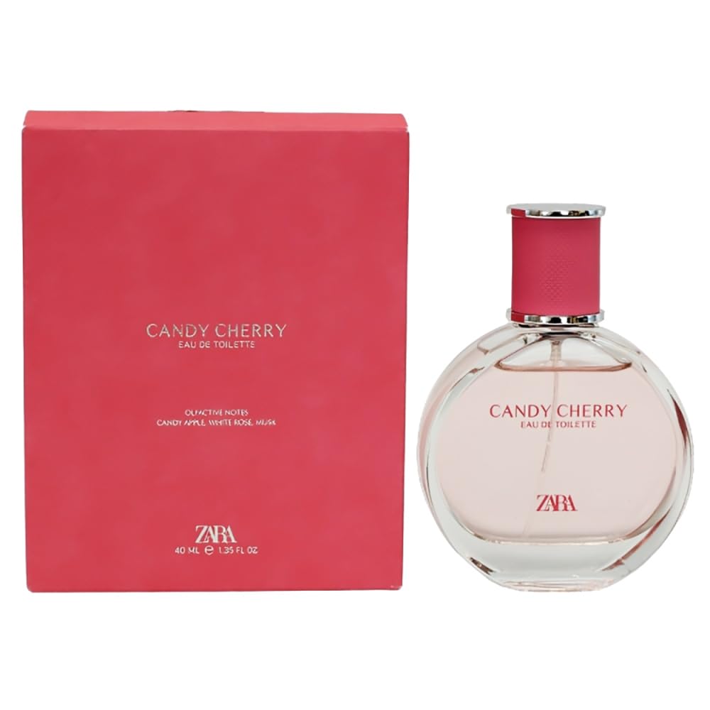 Zara Candy Cherry Kids Perfume Floral Fragrance with Apple Sweet Marshmallow & Intense Musk Inspired by Blooming Spring Gardens Scent EDT Eau de Toilette 40ml (1.35 fl. oz.)