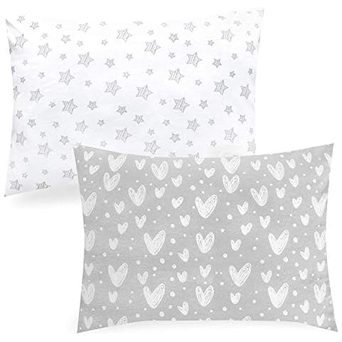 Kinder Kleinkind Kissenbezüge, 2-Pack, 100% Jersey Baumwolle Cover