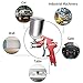PNTGREEN Hvlp Spray Gun Gravity Feed with 400CC Aluminum Swivel Cup with 1.5mm Nozzle Professional Spray Guns for Painting Air Paint Sprayer
