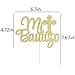 PALASASA Gold Glitter Mi Bautizo Cake Topper - Religious God Bless Me Cross Cake Décor - Holy First Communion Baby Shower - Christening Feliz Cumpleanos Party Decoration Bless This Child (Old)